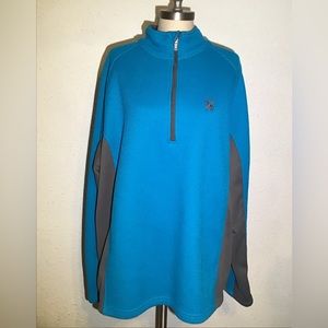 Spyder blue /gray core 1/4 zipper jacket size XXL